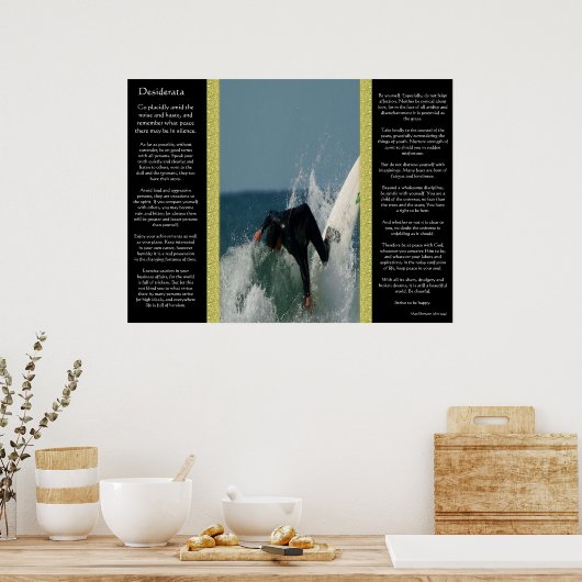 Desiderata Posters de surfer (Cuisine)
