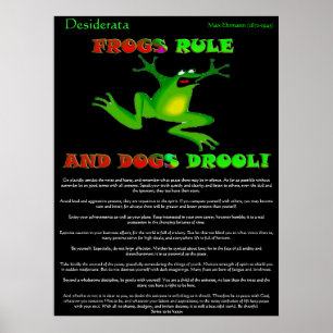 Desiderata Posters kikker
