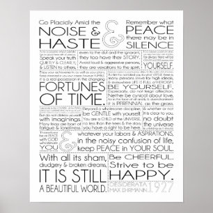 Desiderata Print 16x20 op matte papier