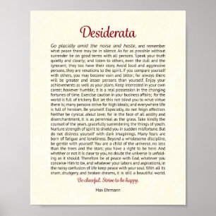 Desiderata Print Desiderata Kunst