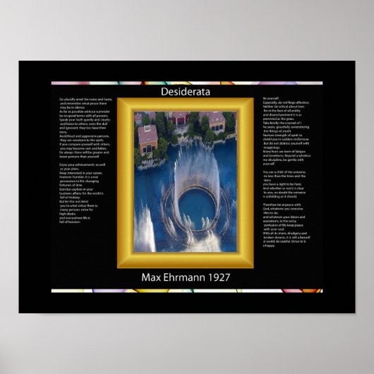 DESIDERATA Regarder les affiches vers le bas (Devant)