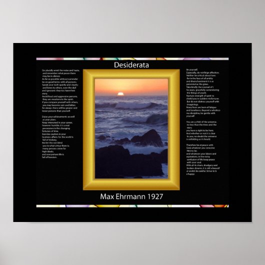 DESIDERATA Rocks Posters (Voorkant)