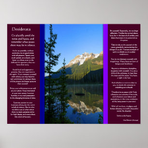 DESIDERATA Snow Peak Mountain-Posters Poster