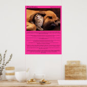 Desiderata sous l'oreille beagle couchant Posters (Cuisine)