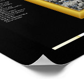 DESIDERATA-structuur in witte sneeuwPosters Poster (Hoek)