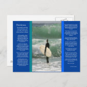 DESIDERATA Surfer La Carte Postale Wave (Devant / Derrière)