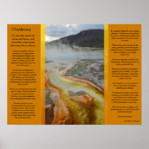 DESIDERATA Thermal Pools Posters
