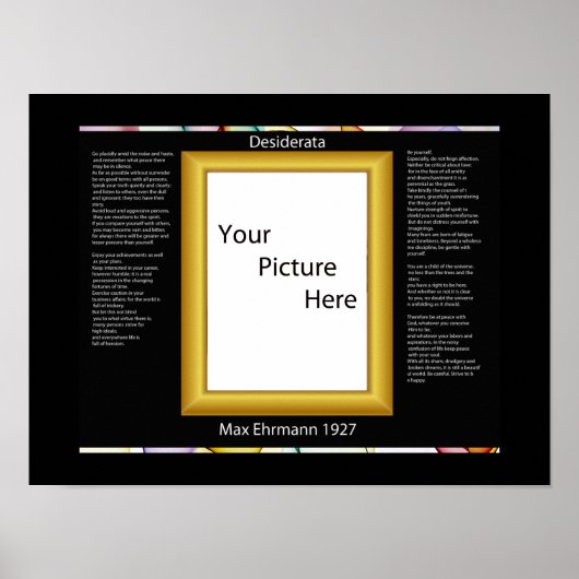 DESIDERATA, uw Posters (Voorkant)