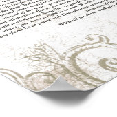 DESIDERATA Vampire-watermerkontwerp Poster (Hoek)