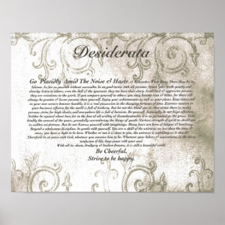 DESIDERATA Vampire-watermerkontwerp Poster