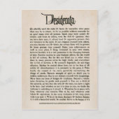 Desiderata vintages - carte postale (Devant)