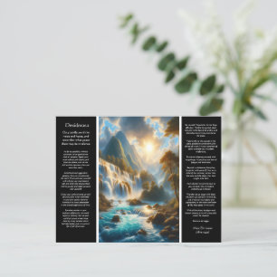 DESIDERATA vloeien voorzichtig met gratie Briefkaart