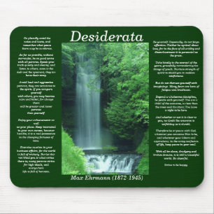 DESIDERATA Water Herfst Mousepad Muismat