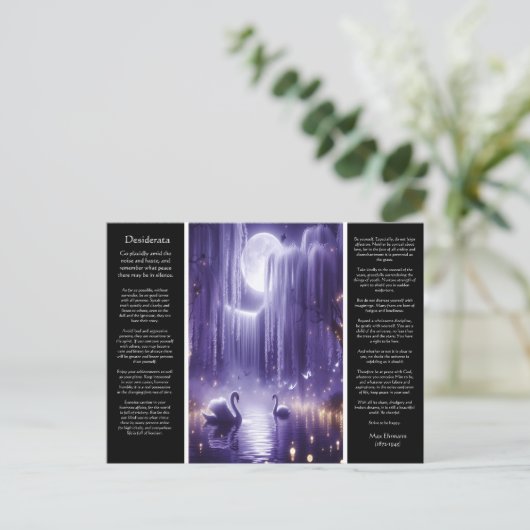 Desiderata Waterval: Afgelegen Sunset Stream Briefkaart (Staand voorkant)