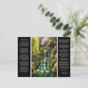 Desiderata Waterval: Bloemenbogen, lichtgekust Briefkaart