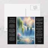 Desiderata Waterval en zachte vrede Briefkaart (Voorkant / Achterkant)