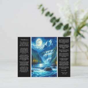 Desiderata waterval fluistert briefkaart
