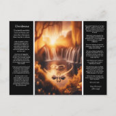 Desiderata Waterval: Gouden Romance Herfsten Briefkaart (Voorkant)