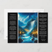 Desiderata Waterval Kalm Briefkaart (Voorkant / Achterkant)