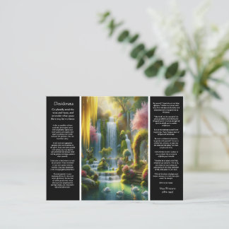 Desiderata Waterval: Oase van licht en liefde Briefkaart