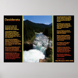 DESIDERATA Waterval Oranje Posters 8