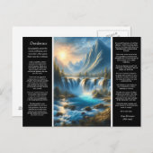 Desiderata Waterval Rust Briefkaart (Voorkant / Achterkant)
