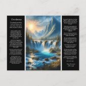 Desiderata Waterval Rust Briefkaart (Voorkant)