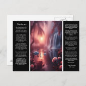 Desiderata Waterval: Serene Duskfall Valley Briefkaart (Voorkant / Achterkant)