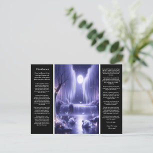 Desiderata Waterval: Stralende Bloom Herfsten Briefkaart