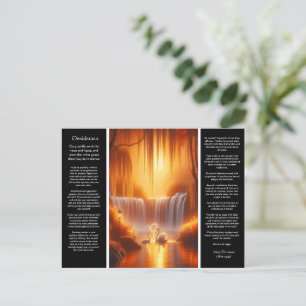 Desiderata Waterval: Stralende Bloom Herfsten Briefkaart