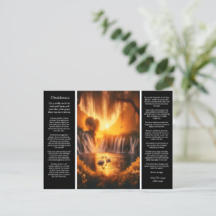Desiderata Waterval: Sunset Glow Cascade Briefkaart