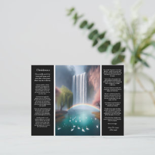 Desiderata Waterval: Turquoise zwembad, Rainbow's Briefkaart