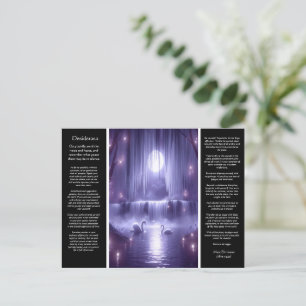 Desiderata Waterval: Vredige zonsondergang Cove Briefkaart
