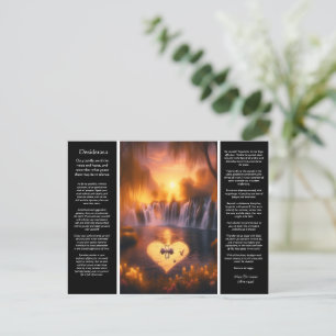 Desiderata Waterval: Vredige zonsondergang Cove Briefkaart