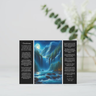 Desiderata Waterval Wijsheid Briefkaart