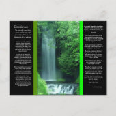 DESIDERATA Watervallen Briefkaart (Voorkant)