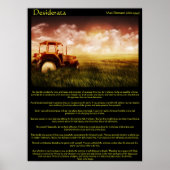 Desiderata Wheat Fields Posters (Voorkant)