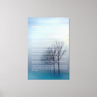 DESIDERATA Winter Trees Canvas Afdruk