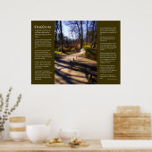 Desiderata - Woodland Bridge Path Poster (Keuken)