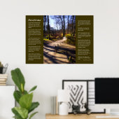 Desiderata - Woodland Bridge Path Poster (Thuiskantoor)