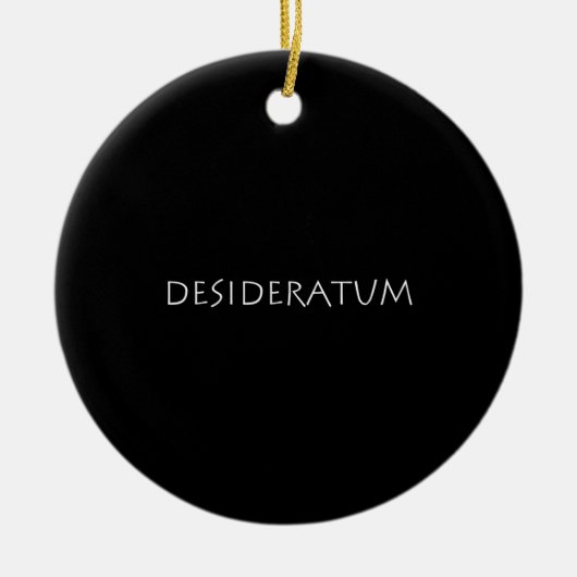 Desideratum Keramisch Ornament (Voorkant)