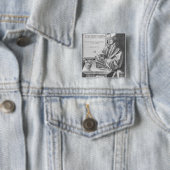 Desiderius Erasmus van Rotterdam, 1526 Vierkante Button 5,1 Cm (In situ)