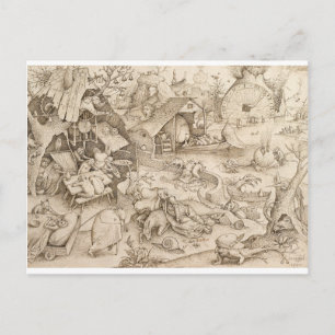 Desidia (Slote) van Pieter Bruegel de Ouderen Briefkaart