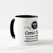 Design 101: Comic Sans is nooit een aanvaardbaar l Mok (Voorkant links)