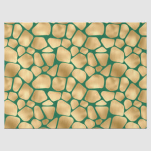 Design 12 van de Serie Emerald en Gold Safari Tissuepapier