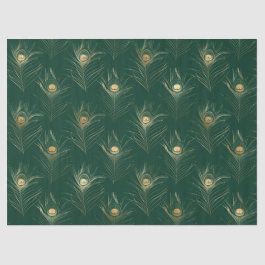 Design 16 uit de Emerald and Gold Safari-reeks Tissuepapier (Voorkant)