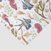 Design 1 van de Mariene Life-serie Tissuepapier (Detail)