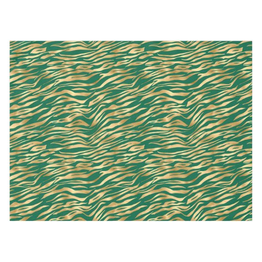 Design 2 uit de Emerald and Gold Safari-reeks Tafelkleed (Voorkant (Horizontaal))