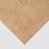 Design 2 van de het Franse Handschrift en Rode Roz Tissuepapier (Detail)