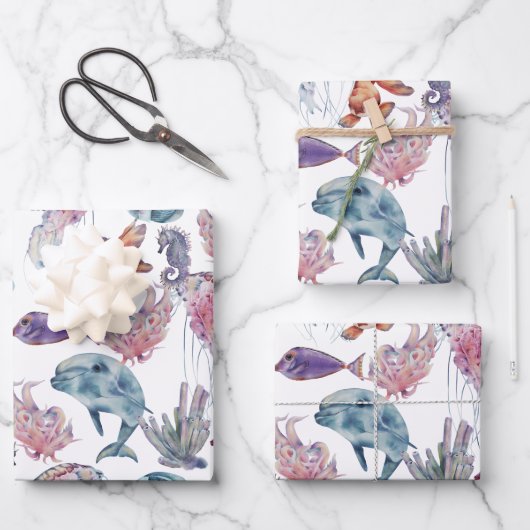 Design 2 van de Samenstelling van de Waterverf ond Inpakpapier Vel (Voorkant)